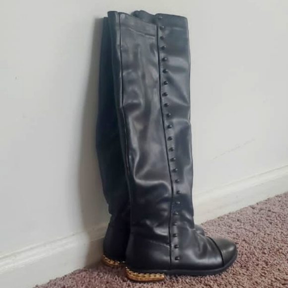 Fashion Side Zipper Knee High Riding Boots Sz 5.5 Winter Boot🌴✌️ - Picture 5 of 11